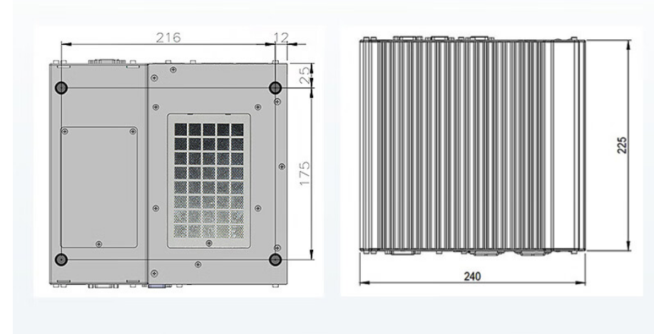 從中可以看出.DTB-3116-Q370的尺寸優(yōu)勢明顯，具有薄款機身，機內結構緊湊，占用空間小，節(jié)省為用戶更多空間。。與此同時這款工控機重量輕，攜帶、搬運便利。